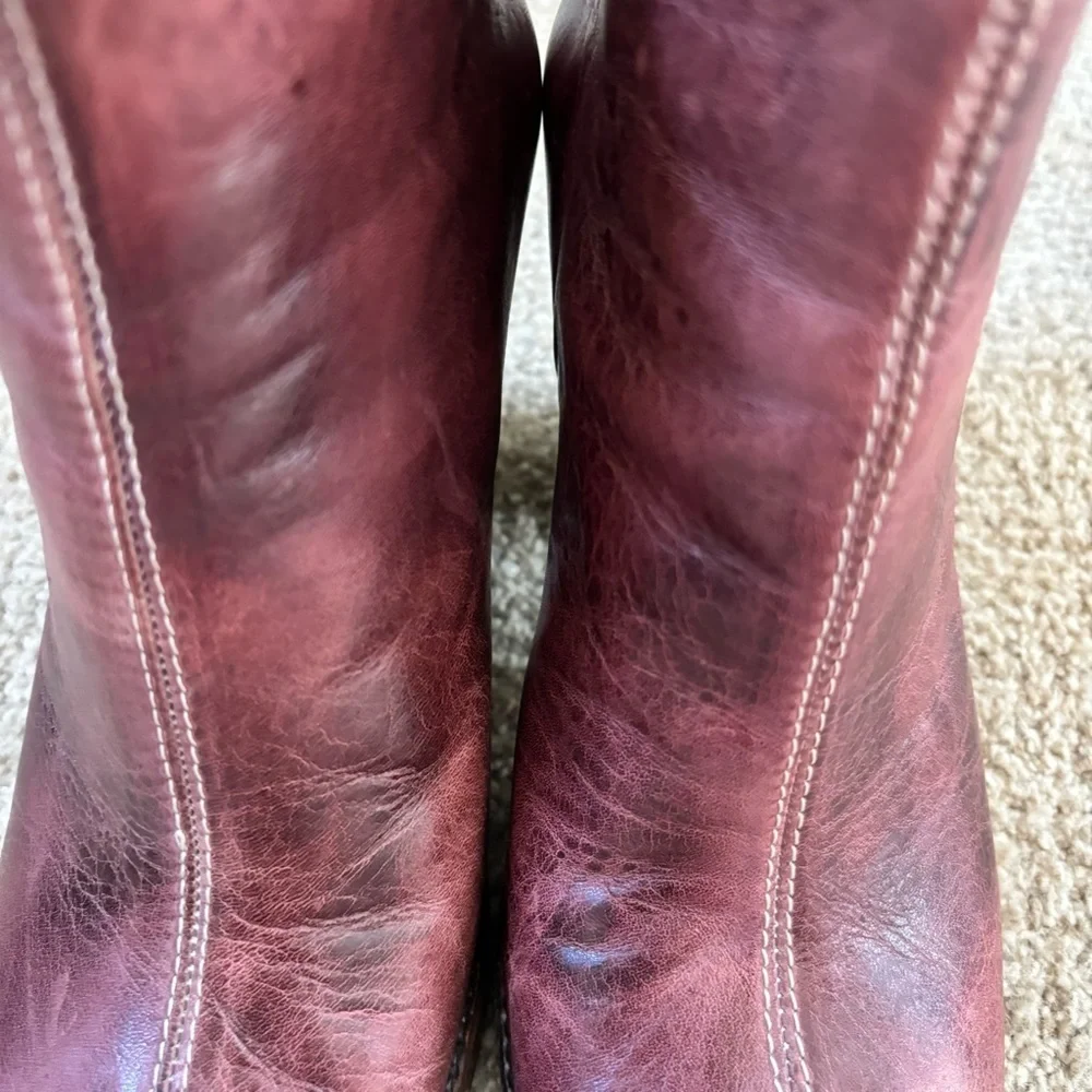 Bed|Stu Onset Bootie Womens Size 8.5 Burgundy - Picture 7 of 12